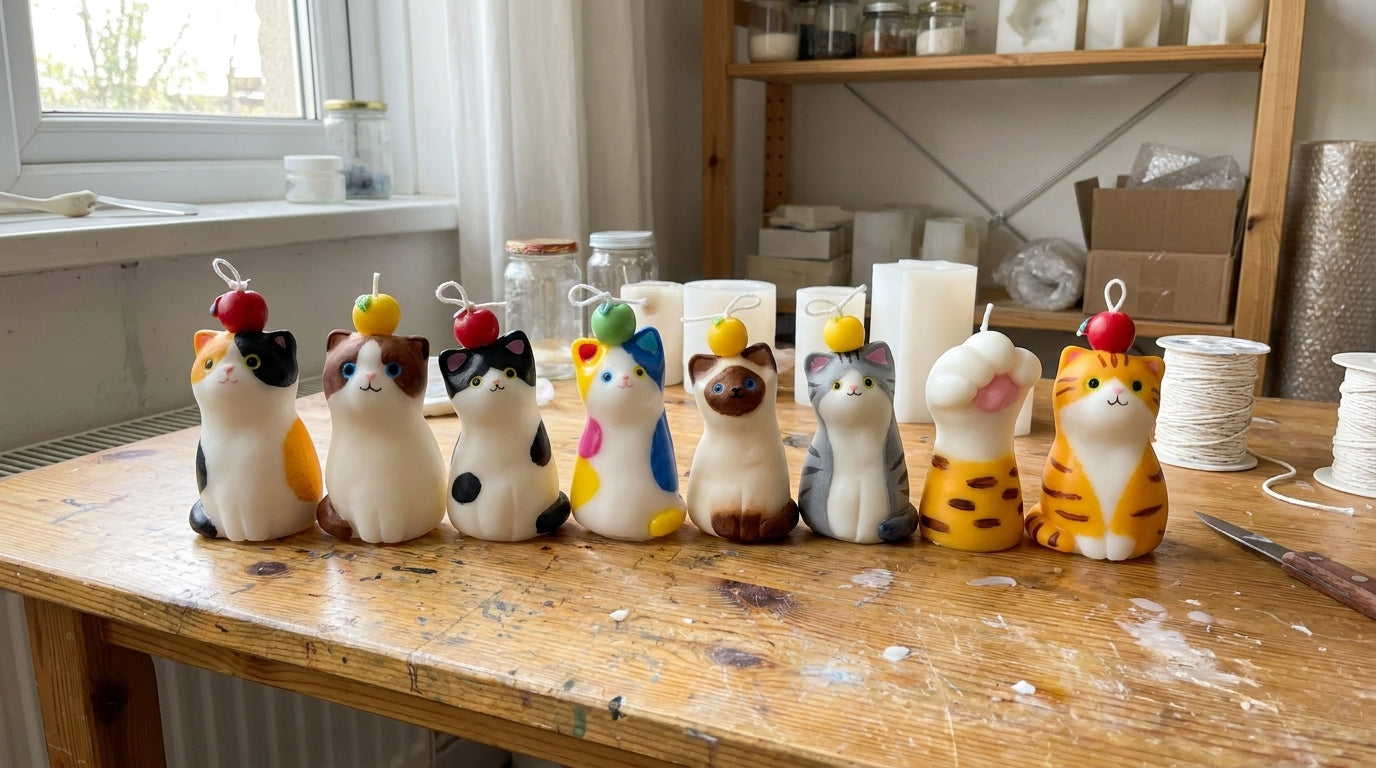 Handmade Cat Candles