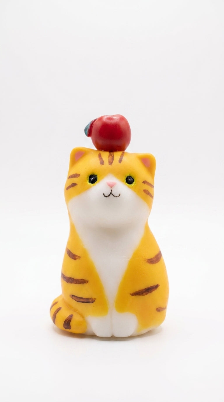 Orange Tabby Cat Candle 133g/4.7oz · Garden — Handmade Calming Candle