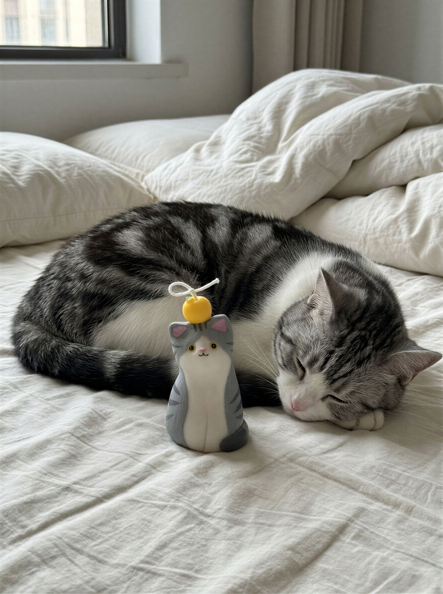American Shorthair Cat Candle 95g/3.35oz · Silver Spring — Handmade Calming Candle