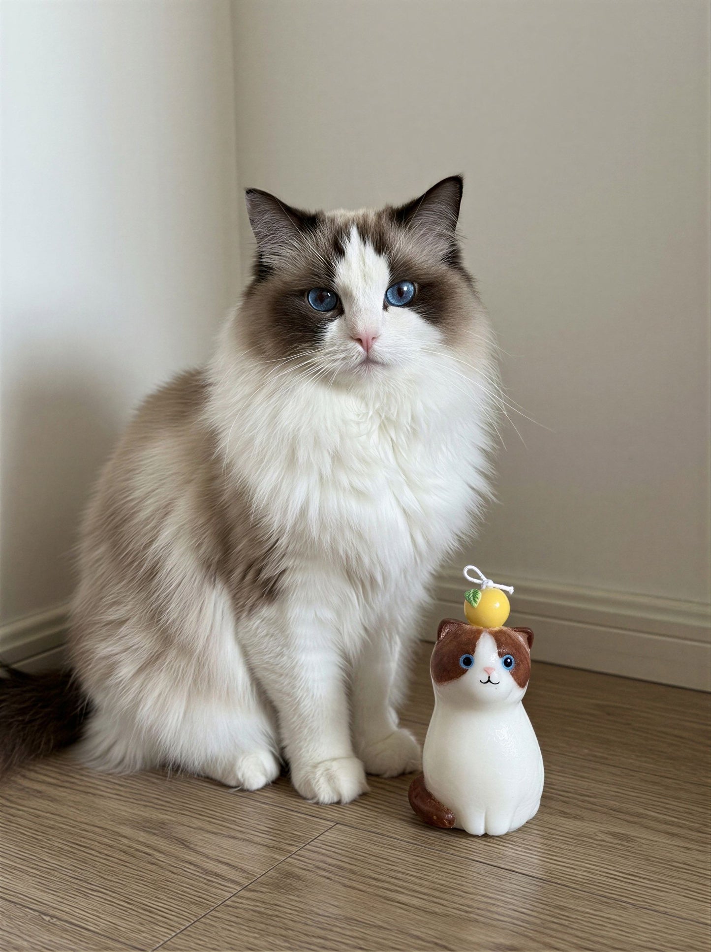 Ragdoll Cat Candle 133g/4.7oz · Cedar — Handmade Calming Candle