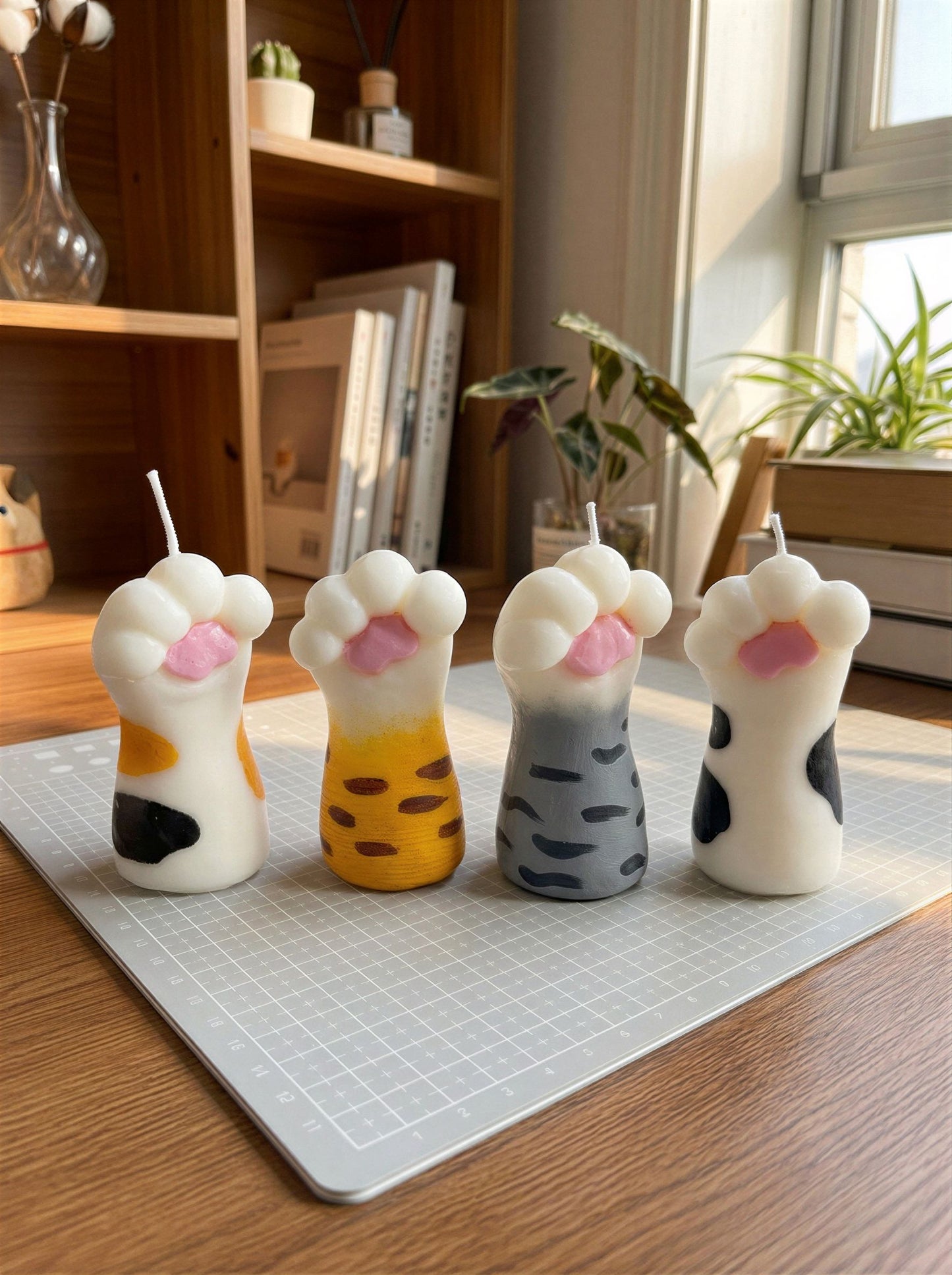 Calico Paw Candle 100g/3.53oz · Freesia — Handmade Calming Candle