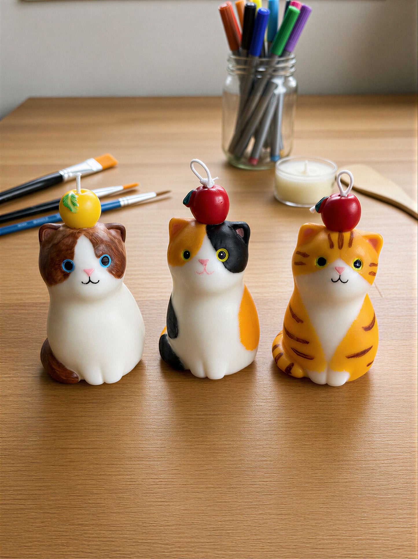 Orange Tabby Cat Candle 133g/4.7oz · Garden — Handmade Calming Candle
