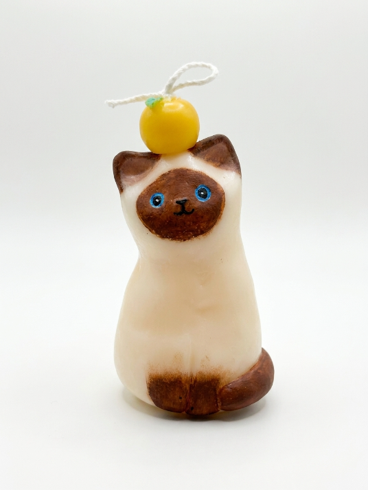 Siamese Cat Candle 95g/3.35oz · Tuberose — Handmade Calming Candle
