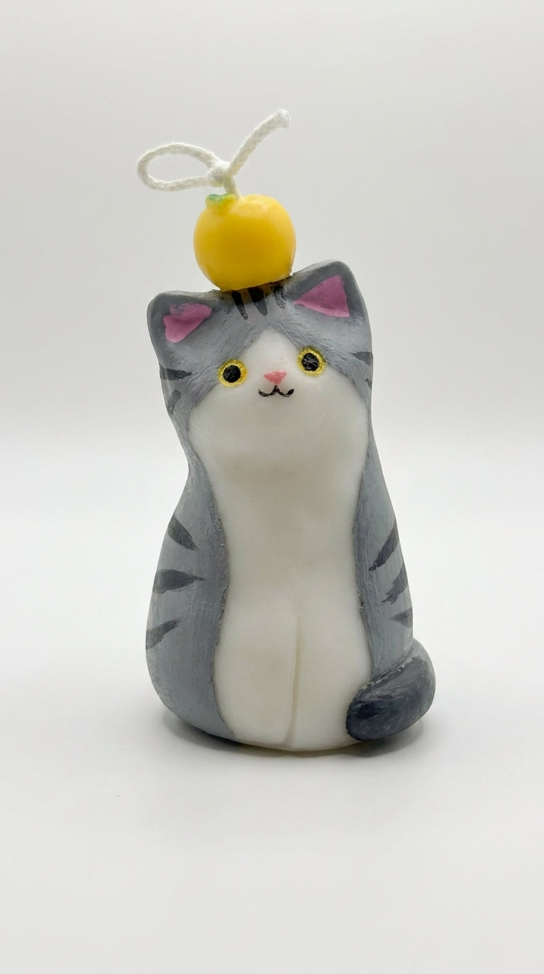 American Shorthair Cat Candle 95g/3.35oz · Silver Spring — Handmade Calming Candle