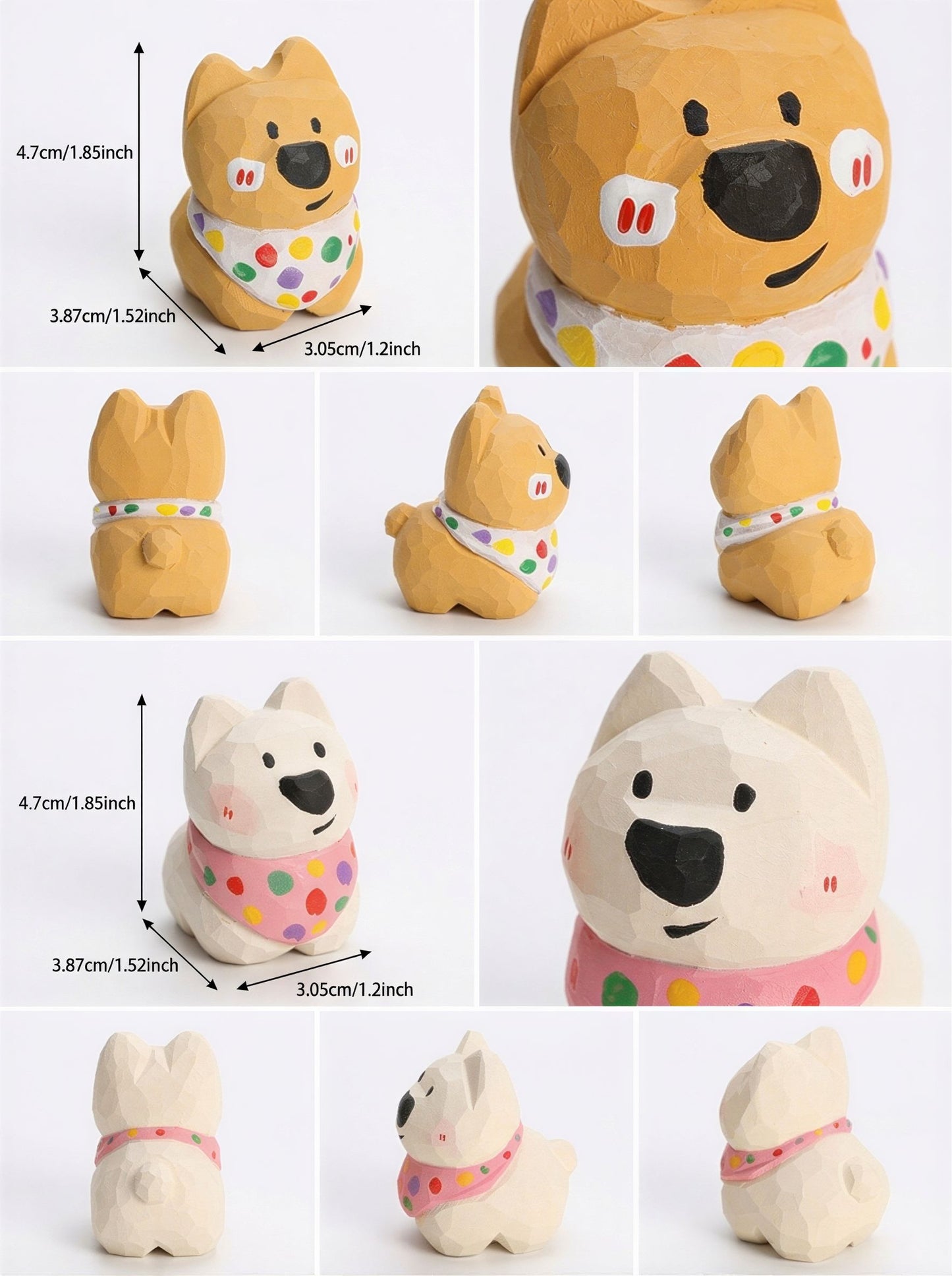 Westie Ceramic Pet Urn with Memorial Figurine - 570ml - Khaki - pet ashes memorial urn